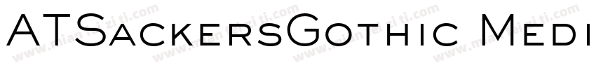 ATSackersGothic Medium字体转换